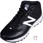 New Balance MLB Black & White Mid-Cut Umpire Base Shoes