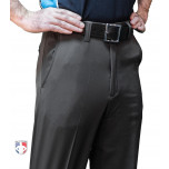 Smitty Performance Poly Spandex Charcoal Grey Flat Front Umpire Combo Pants with Expander Waistband