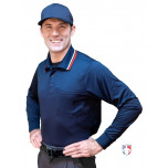 Smitty Long Sleeve Body Flex Umpire Shirt - Navy