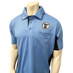 Minnesota (MSHSL) Short Sleeve Major League V2 Replica Baseball Umpire Shirt - Sky Blue with Black