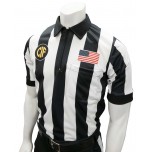 California (CIF) 2 1/4" Stripe Short Sleeve Football Referee Shirt - No Black Side Panel