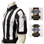 Indiana (IHSAA) 2 1/4" Stripe Body Flex Short Sleeve Football Referee Shirt