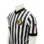 California (CIF) 1" Stripe Body Flex Men's V-Neck Referee Shirt