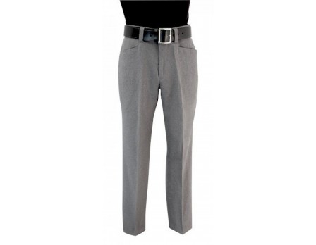 Smitty Flat Front Heather Grey Combo Umpire Pants
