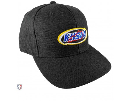 Kentucky (KHSAA) Surge Fitted Umpire Cap Black Front Angled View