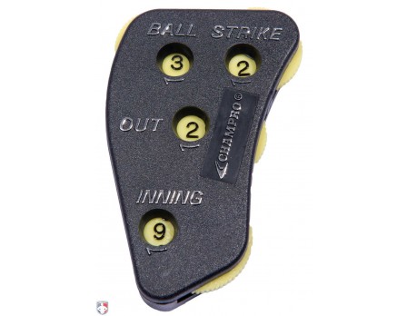 A048P Champro Balls First 4-Dial Optic Yellow Umpire Indicator 3/2/2 Count