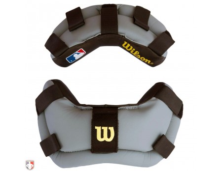 Wilson MLB Wrap Around Umpire Mask Replacement Pads - Black and Grey