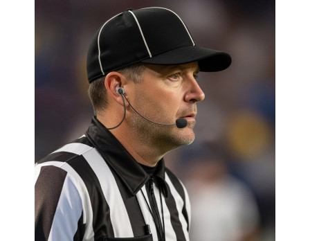 Coda Provoice Professional Referee Boom Headset worn Coda Provoice Professional Referee Boom Headset worn