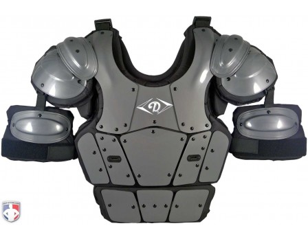DCP-PRO Diamond Pro Umpire Chest Protector Front View with Extensions
