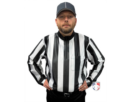 Smitty 2" Stripe Water Resistant Football Referee Shirt