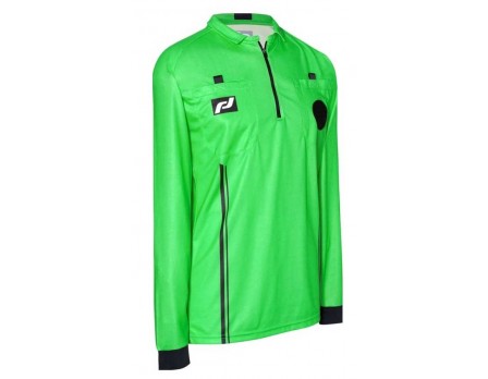 FD-4222 Final Decision Elite Long Sleeve Soccer Referee Shirt - Green