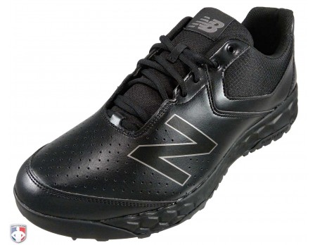MU950AK3 New Balance V3 All-Black Low-Cut Umpire Base Shoes Outside Front Angled View
