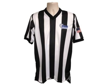 Nevada (NIAA) Women's 2 1/4" Stripe V-Neck Referee Shirt
