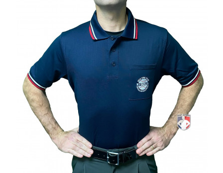 New York State Baseball Umpires Association (NYSBUA) Short Sleeve Umpire Shirt - Navy