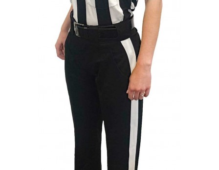 S189W Smitty Warm Weather Women's Fit Black Football Referee Pants