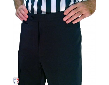 Smitty Performance 4-Way Stretch Athletic Fit Flat Front Referee Pants with Western-Cut Pockets
