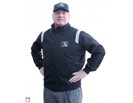 S330-MiLB-MILB Smitty Fleece Lined Umpire Jacket - Black with Polo Blue S330-MiLB-MILB Smitty Fleece Lined Umpire Jacket - Black with Polo Blue