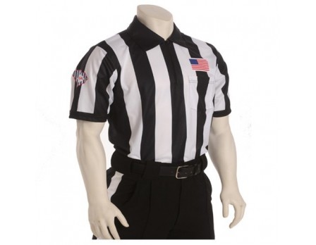 South Carolina (SCFOA) 2 1/4" Stripe Body Flex Short Sleeve Football Referee Shirt