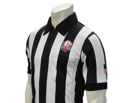 Ohio (OHSAA) 2 1/4" Stripe Body Flex Short Sleeve Football Referee Shirt