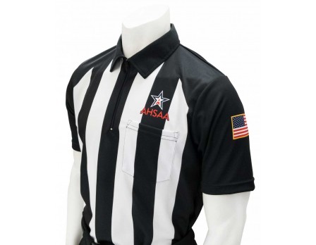 USA151AL-FLEX Alabama (AHSAA) 2 1/4" Stripe Body Flex Short Sleeve Football Referee Shirt