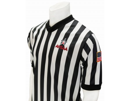 USA200AL Alabama AHSAA 1" Stripe V-Neck Men's Referee Shirt