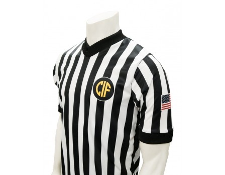 USA211CA California (CIF) 1" Stripe V-Neck Women's Referee Shirt