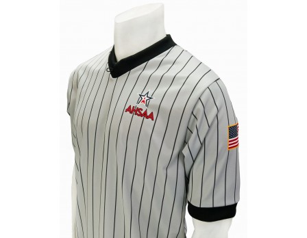 USA205AL Alabama (AHSAA) Grey V-Neck Referee Shirt