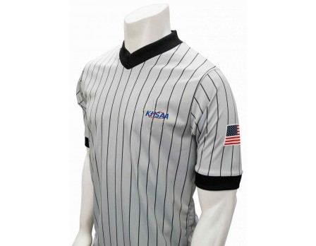 USA205KY Kentucky (KHSAA) Grey V-Neck Referee Shirt