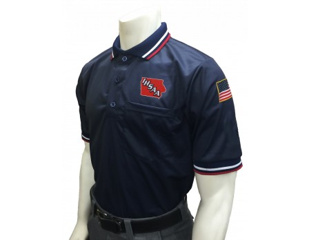 Iowa (IHSAA) Pro Knit Umpire Shirt - Navy
