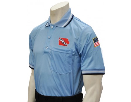 Iowa (IHSAA) Pro Knit Umpire Shirt - Powder Blue