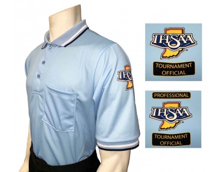 USA300IN-PB Indiana (IHSAA) Short Sleeve Umpire Shirt - Powder Blue
