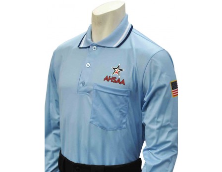 Alabama (AHSAA) Long Sleeve Umpire Shirt - Powder Blue