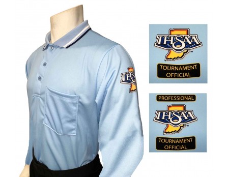 Indiana (IHSAA) Long Sleeve Umpire Shirt - Powder Blue
