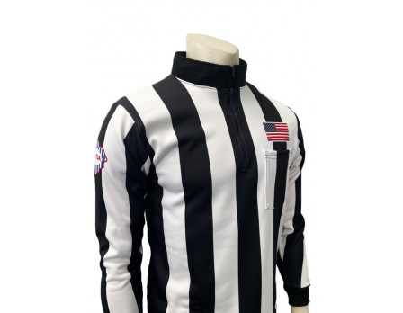USA730SC South Carolina (SCFOA) 2 1/4" Stripe Foul Weather Football Referee Shirt