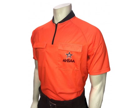 USA900AL-FO Alabama (AHSAA) Short Sleeve Soccer Referee Shirt - Fluorescent Orange
