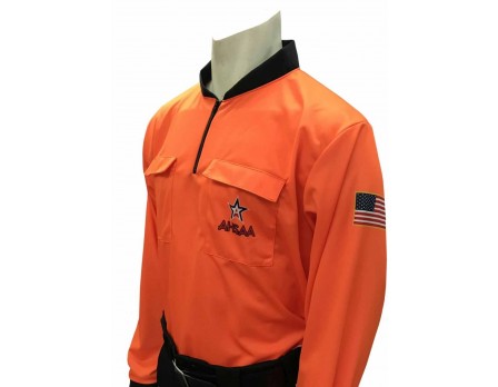 Alabama (AHSAA) Long Sleeve Soccer Referee Shirt - Fluorescent Organge
