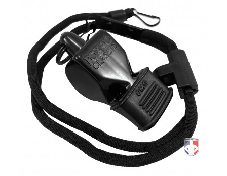 W112CMG-9"PTS Fox 40 Classic Referee Whistle with Cushioned Mouth Guard and 9" PTS Lanyard Default Image
