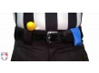6582 1 1/2" Hi-Gloss (Patent) Leather Referee / Umpire Belt Front Worn Football
