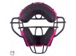 A3009-AL-PK/BK Wilson MLB Dyna-Lite Aluminum Umpire Mask with Pink & Black Pads