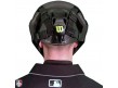 A5801BL Wilson Pro Stock Steel Umpire Helmet Worn Back View