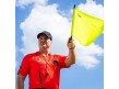 FD-4 Solid Linesman Flag Set Yellow In Use
