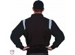 S320-BKPB Smitty Traditional Half-Zip Umpire Jacket - Black and Powder Blue Back View