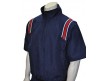 S324-N/R Smitty Traditional Half-Zip Short Sleeve Umpire Jacket - Navy with Red and White