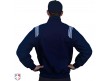 S330-N/PB Smitty Major League Style Fleece Lined Umpire Jacket - Navy and Polo Blue Back View