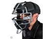 SC900UMP All-Star Cobalt Umpire Skull Cap Worn Front Angled View with Mask