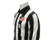USA118X Smitty 2" Stripe Heavyweight Interlock Long Sleeve Football Referee Shirt with Position Placket