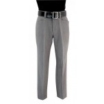 Smitty Flat Front Heather Grey Combo Umpire Pants