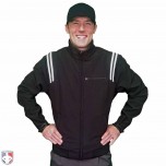 Adams Major League Style Fleece Lined Umpire Jacket - Black and White