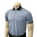 Smitty Short Sleeve Body Flex Umpire Shirt - Polo Blue with Black Collar