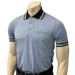 Smitty Short Sleeve Body Flex Umpire Shirt - Polo Blue with Black Collar